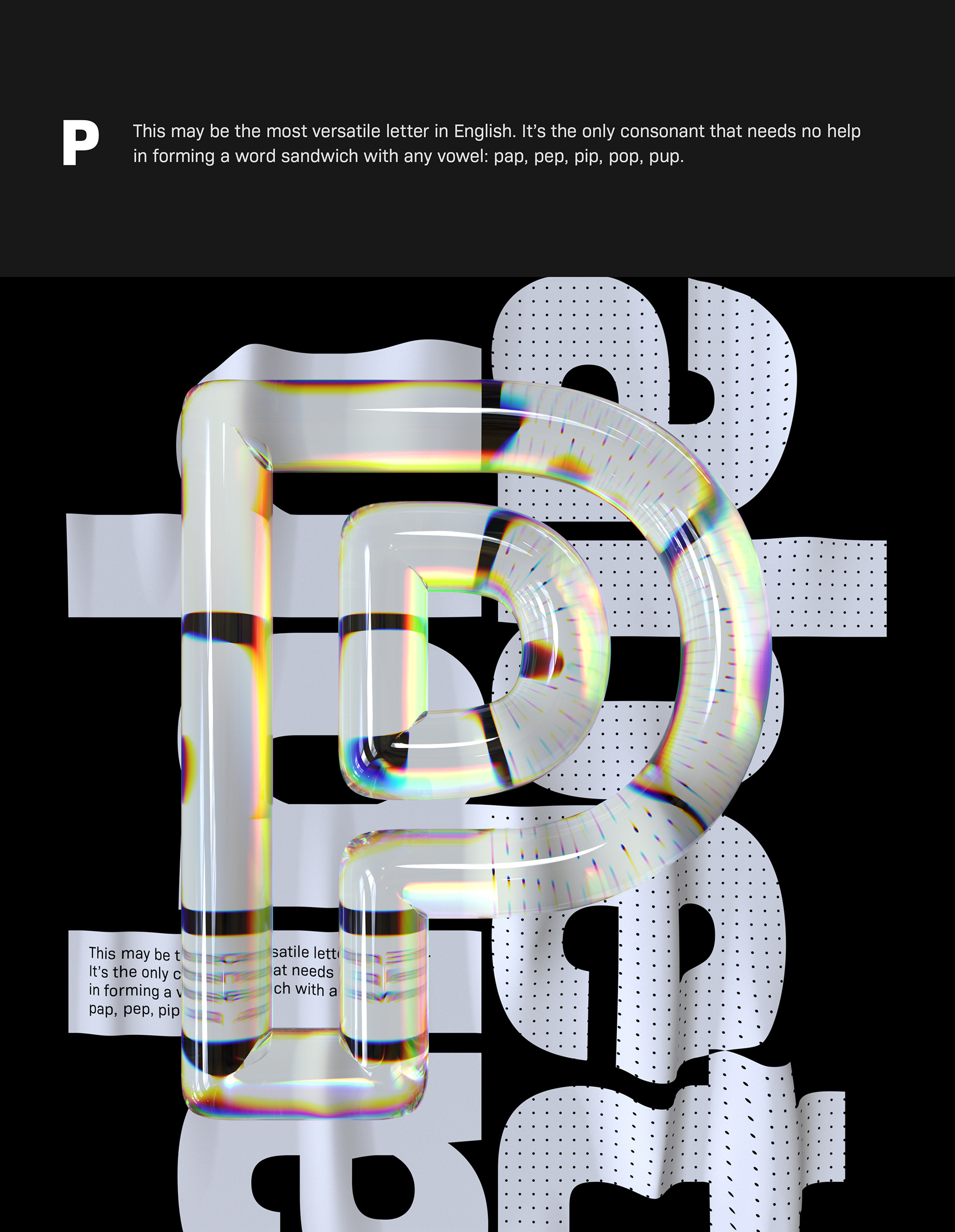 Alphabet Dispersion Typography Series