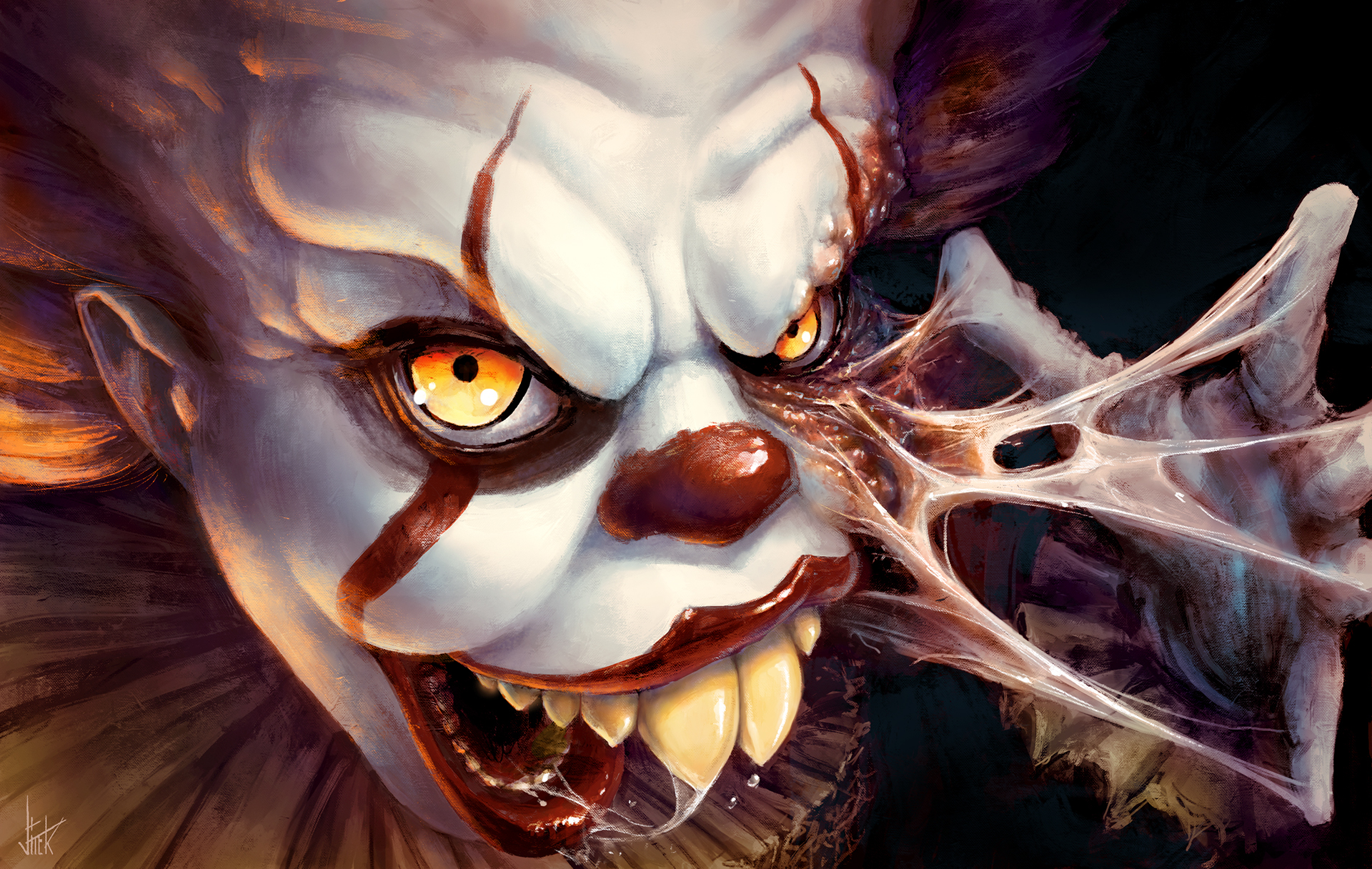 #creatures IT #Stephen King's IT #Movie inspired art clown pennywise s...