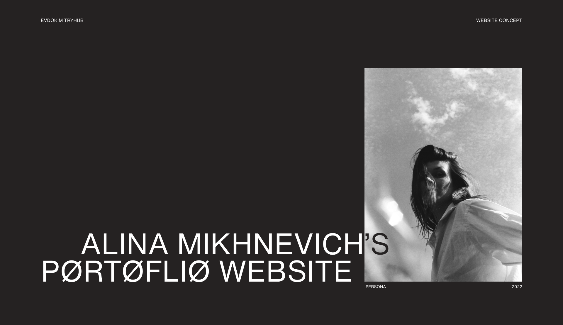 PHOTOGRAPHER ALINA MIKHNEVICH WEBDESIGN CONCEPT on Behance