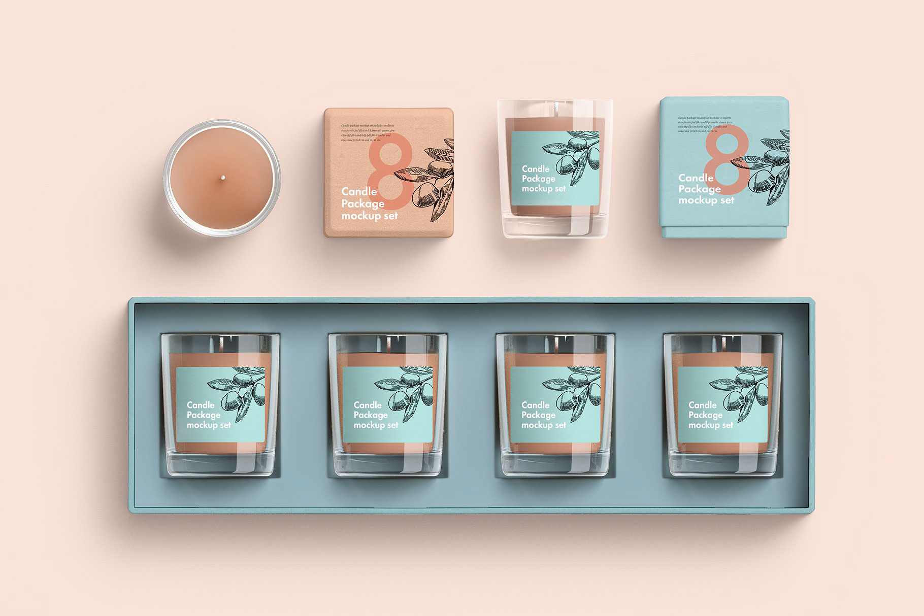Free sample Candle Package Mockup on Behance