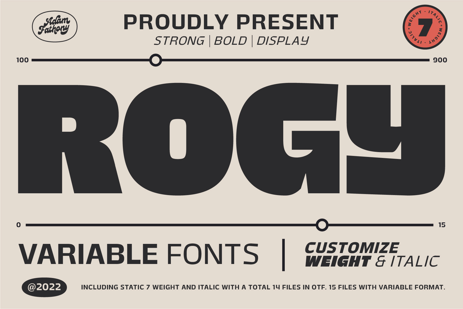 Variable шрифт. Rogys. June Expt variable font.
