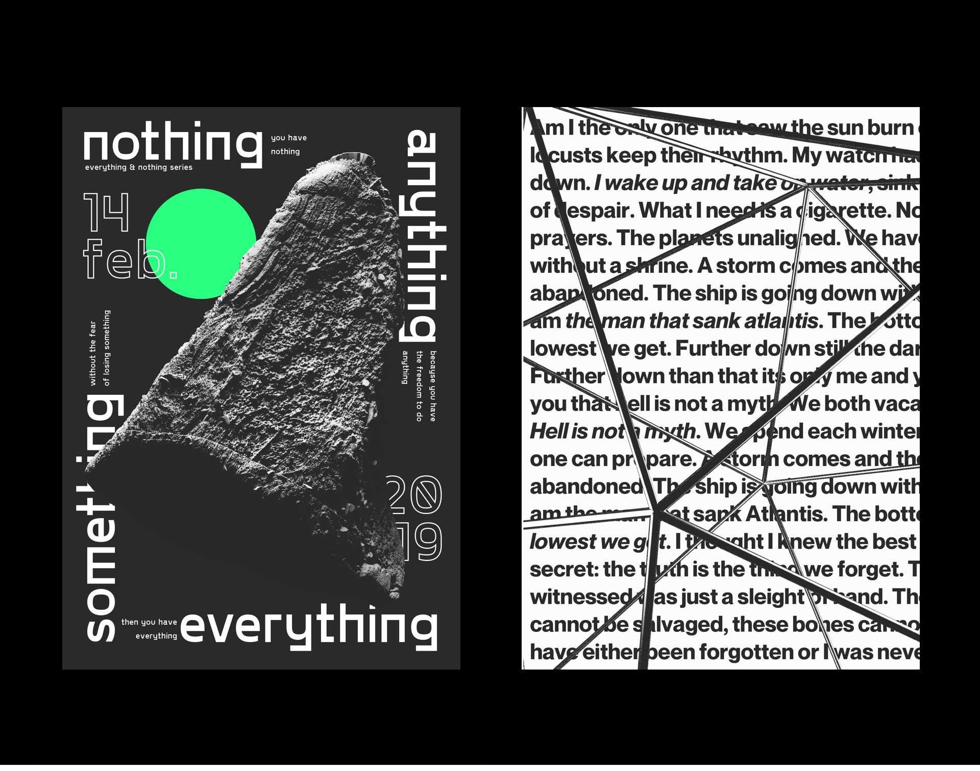 Everything & Nothing Poster Designs by Mitya Andrievskiy