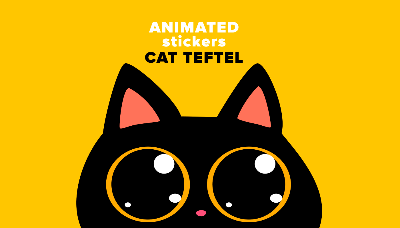 Cat Teftel — Animated Stickers For Telegram on Behance