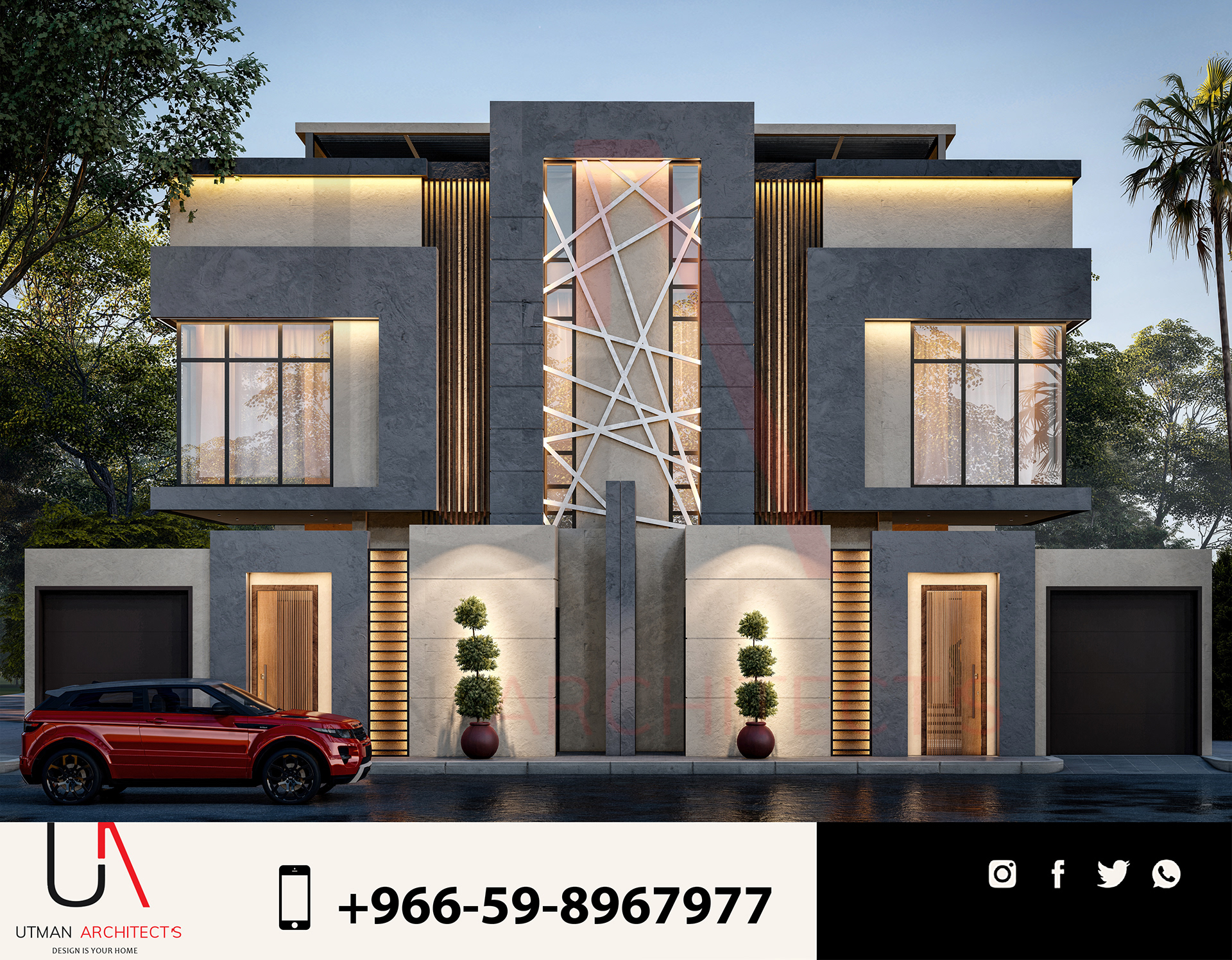 Modern design for a villa in Jeddah Saudi Arabia | Behance :: Behance