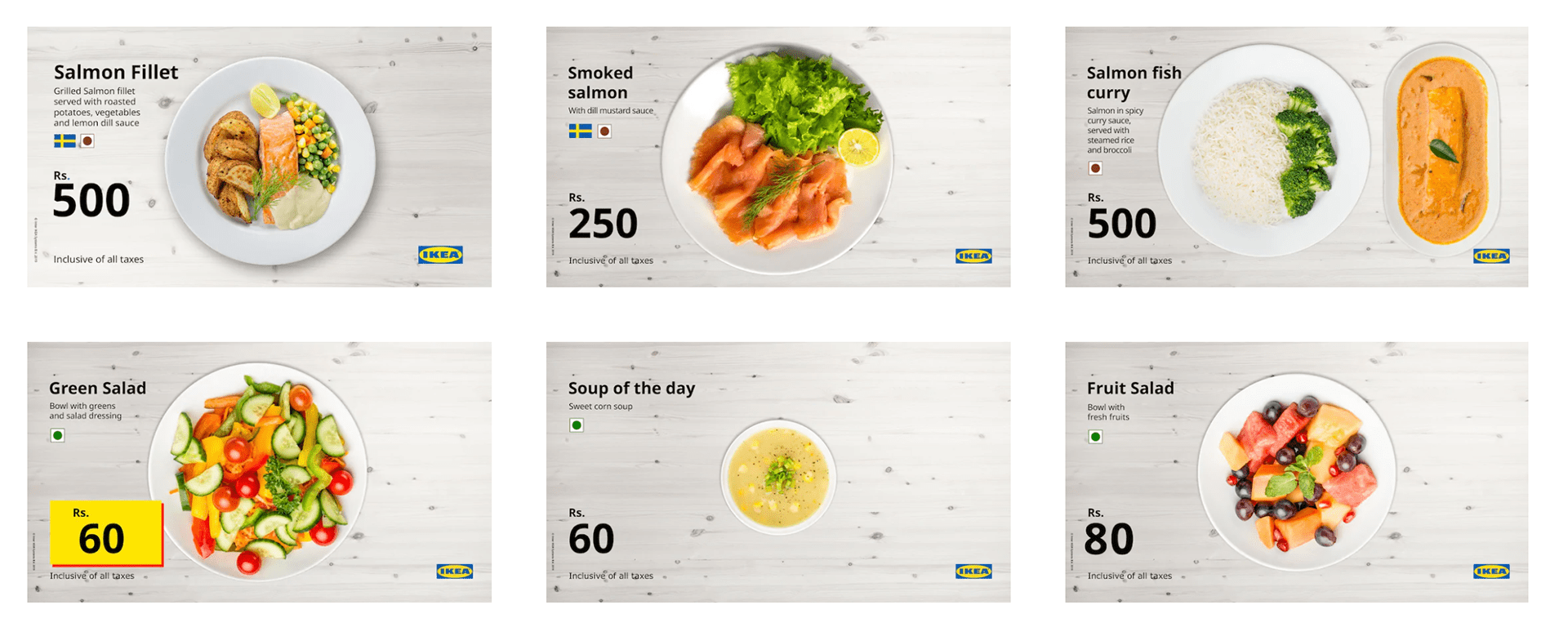 Ikea food menu