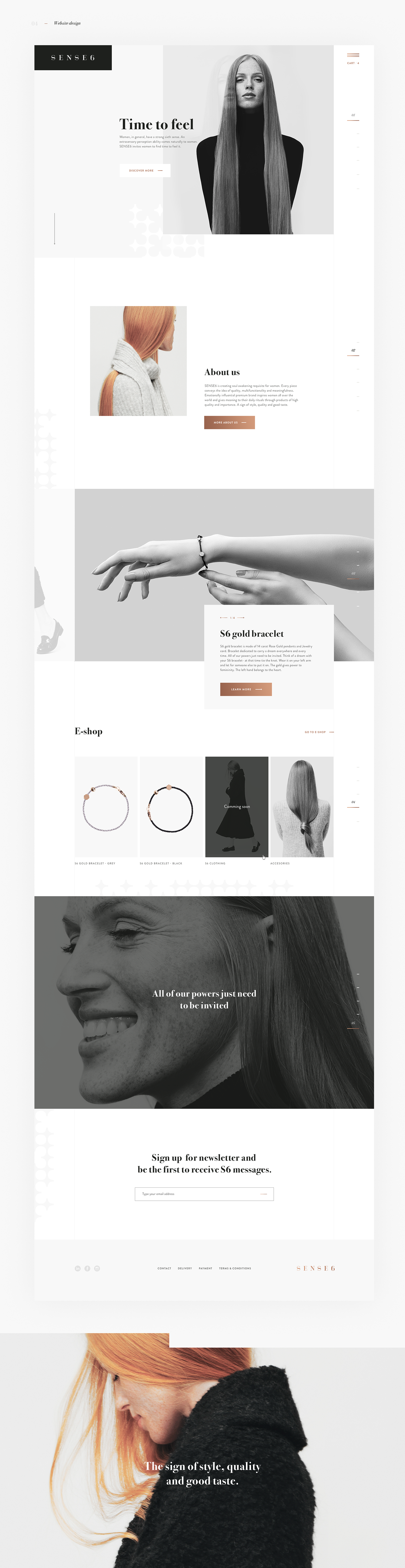 Web Design: Sense6 Fashion Website Design