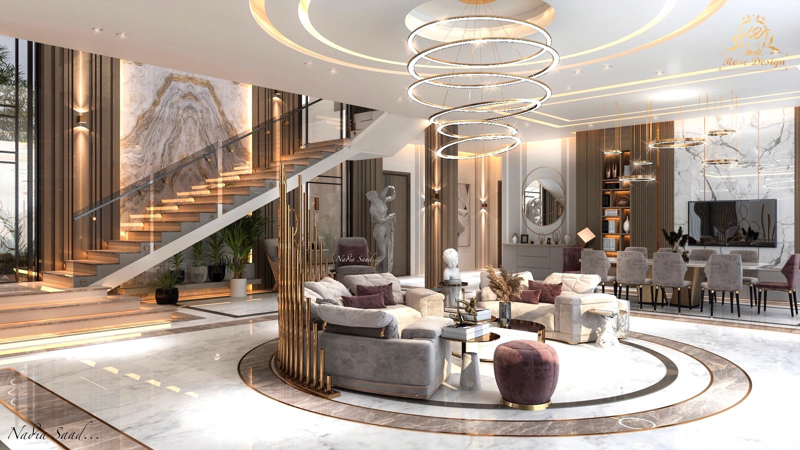 Luxury Hall design in kSA | Behance