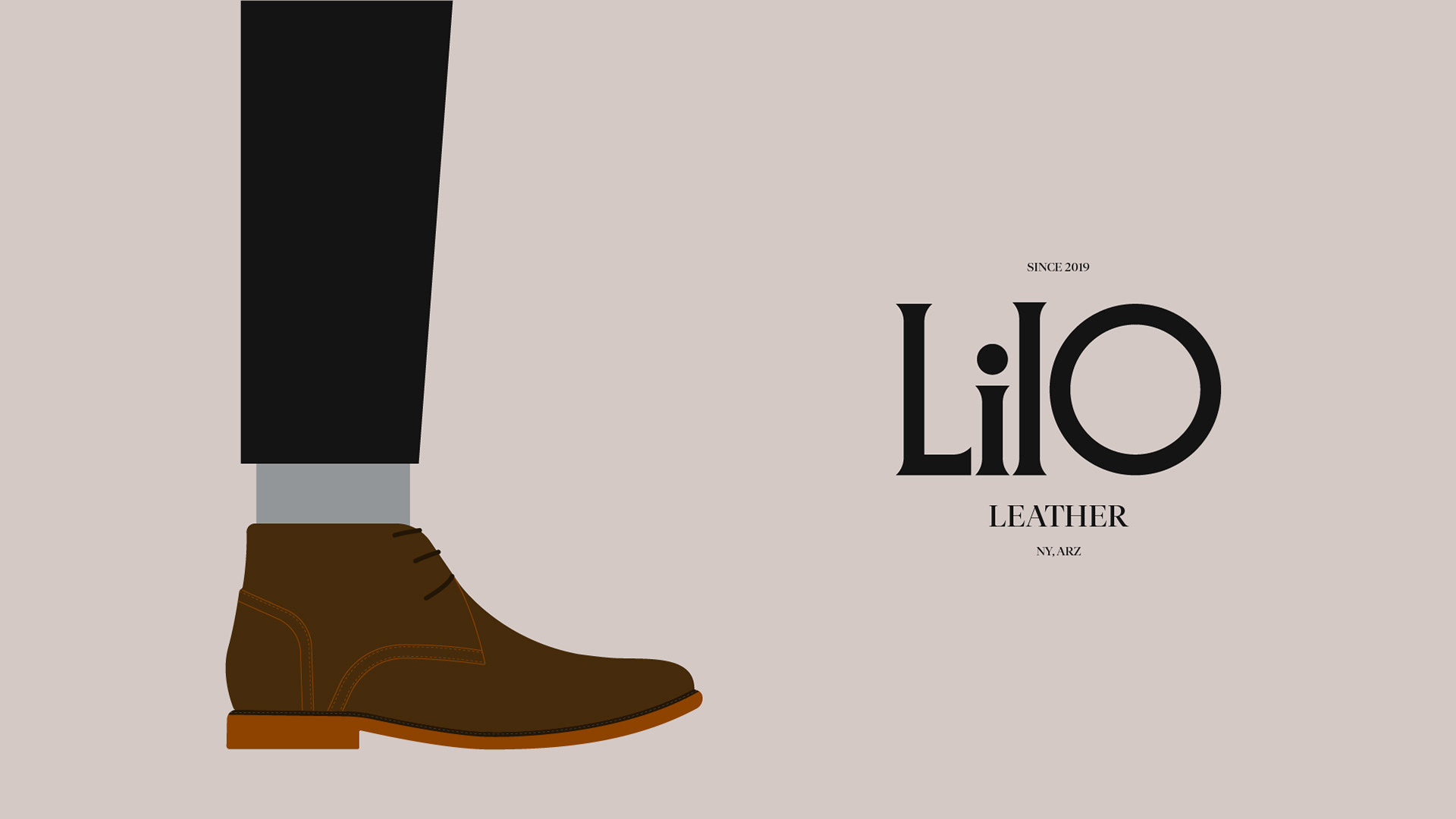 Branding for Lilo™, a brand for men's shoes 100% recycled leather