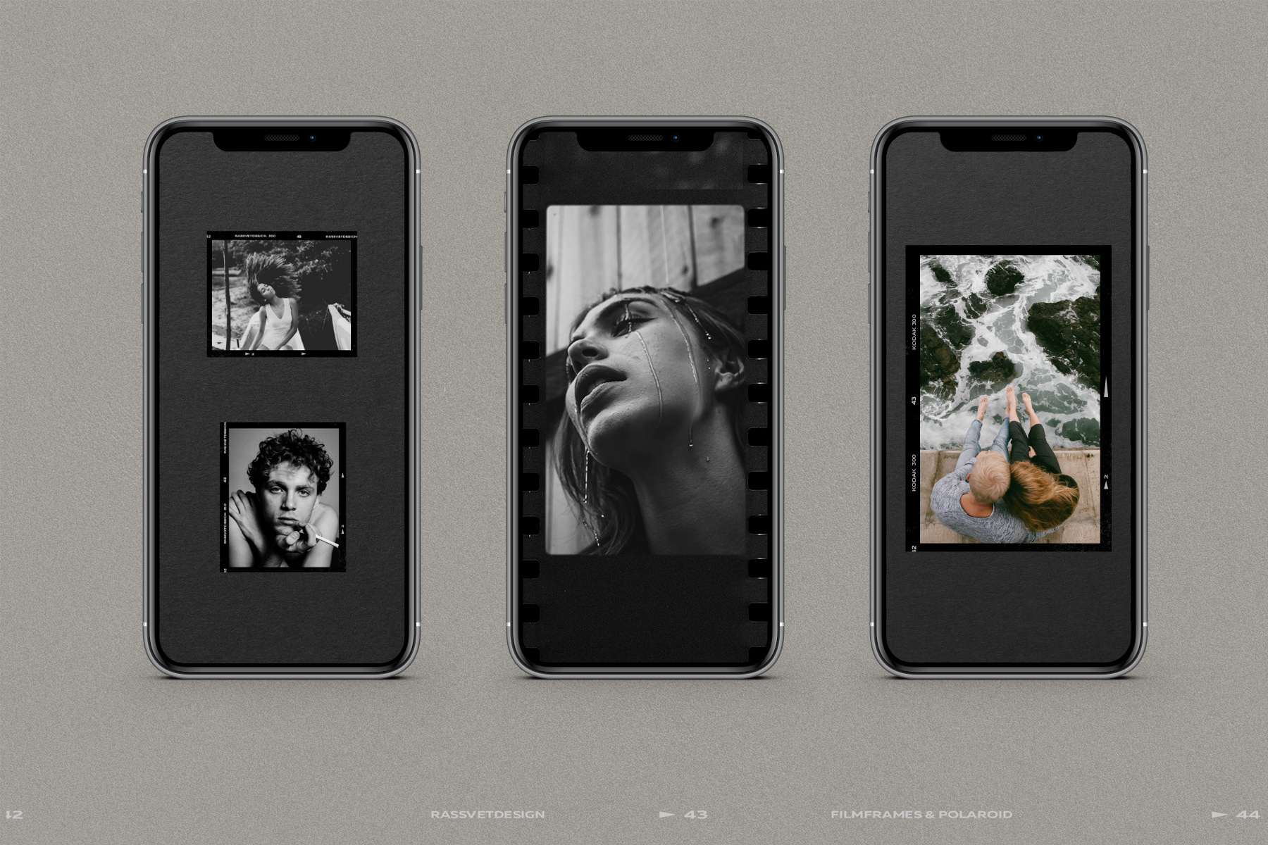 Concesión Cíclope Vendedor Film Frames & Polaroid Instagram Stories | Behance