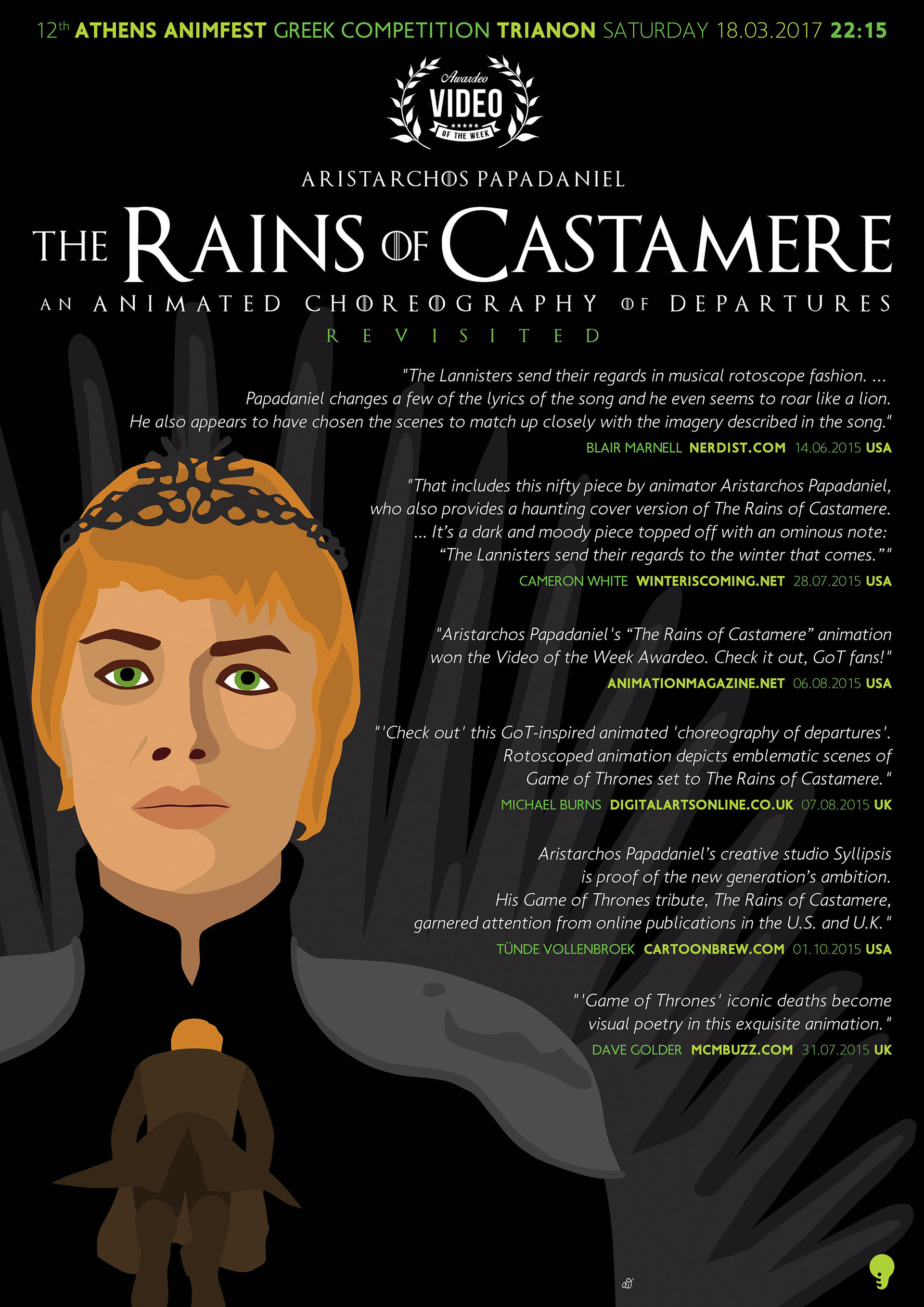 The Rains Of Castamere Animated Short On Behance