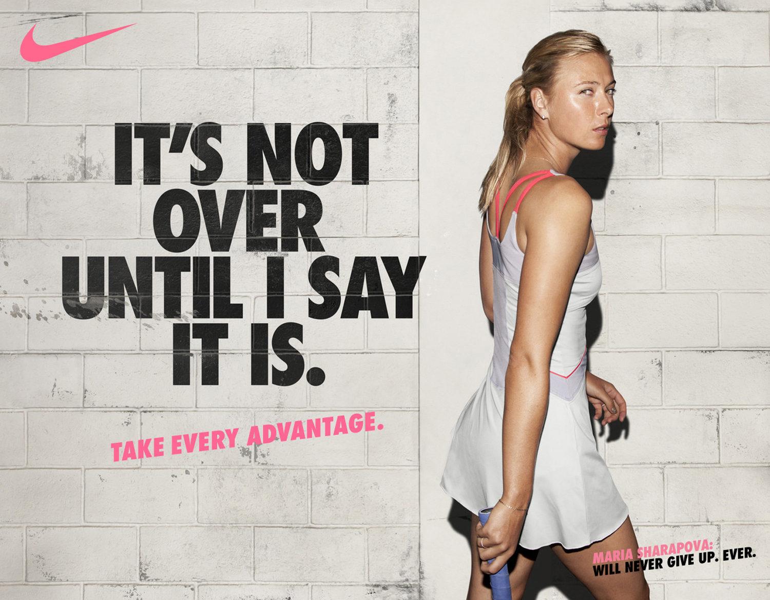 Won me over. Шарапова реклама найк. Шарапова реклама Nike.