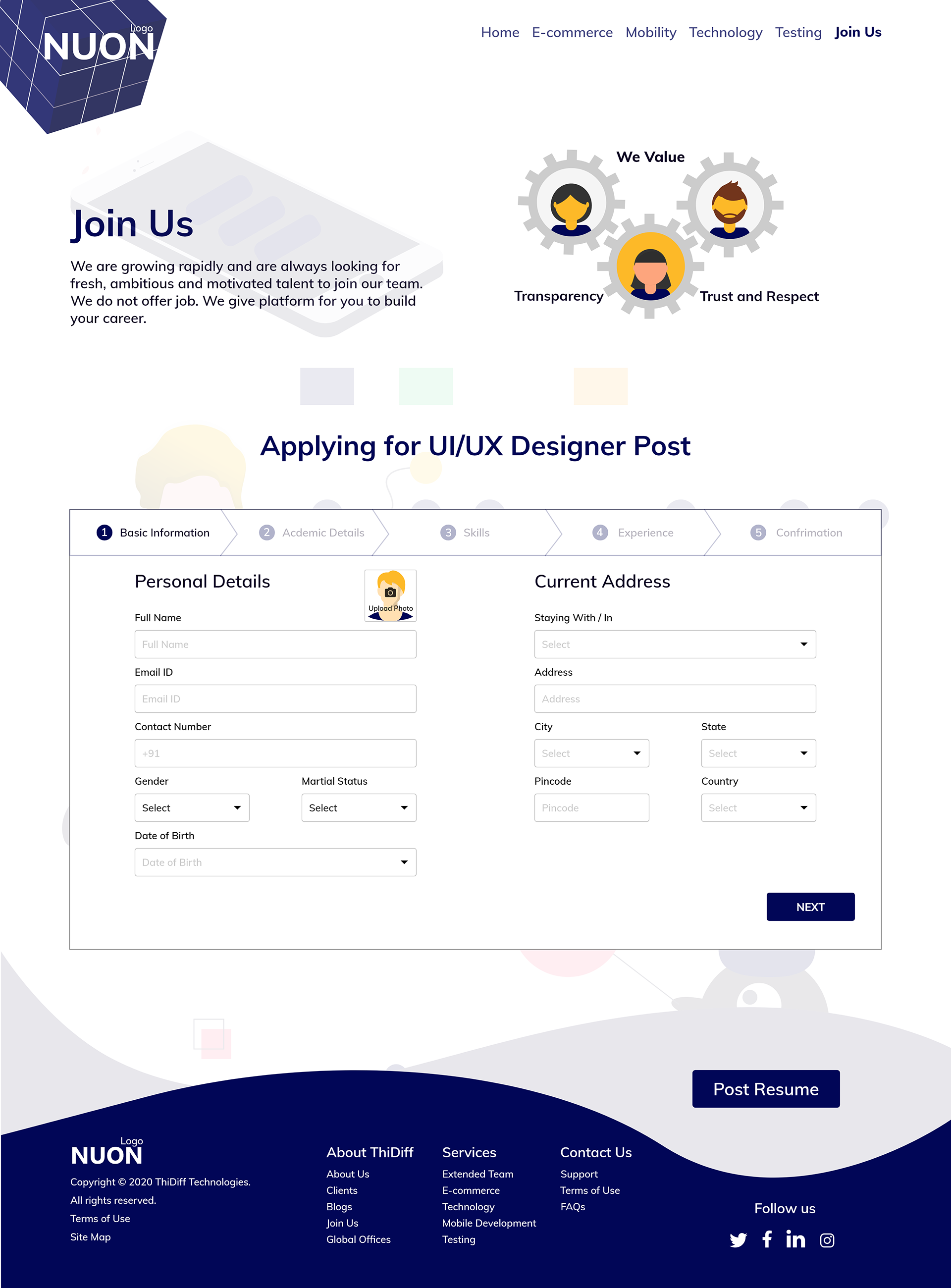 online form fill up job