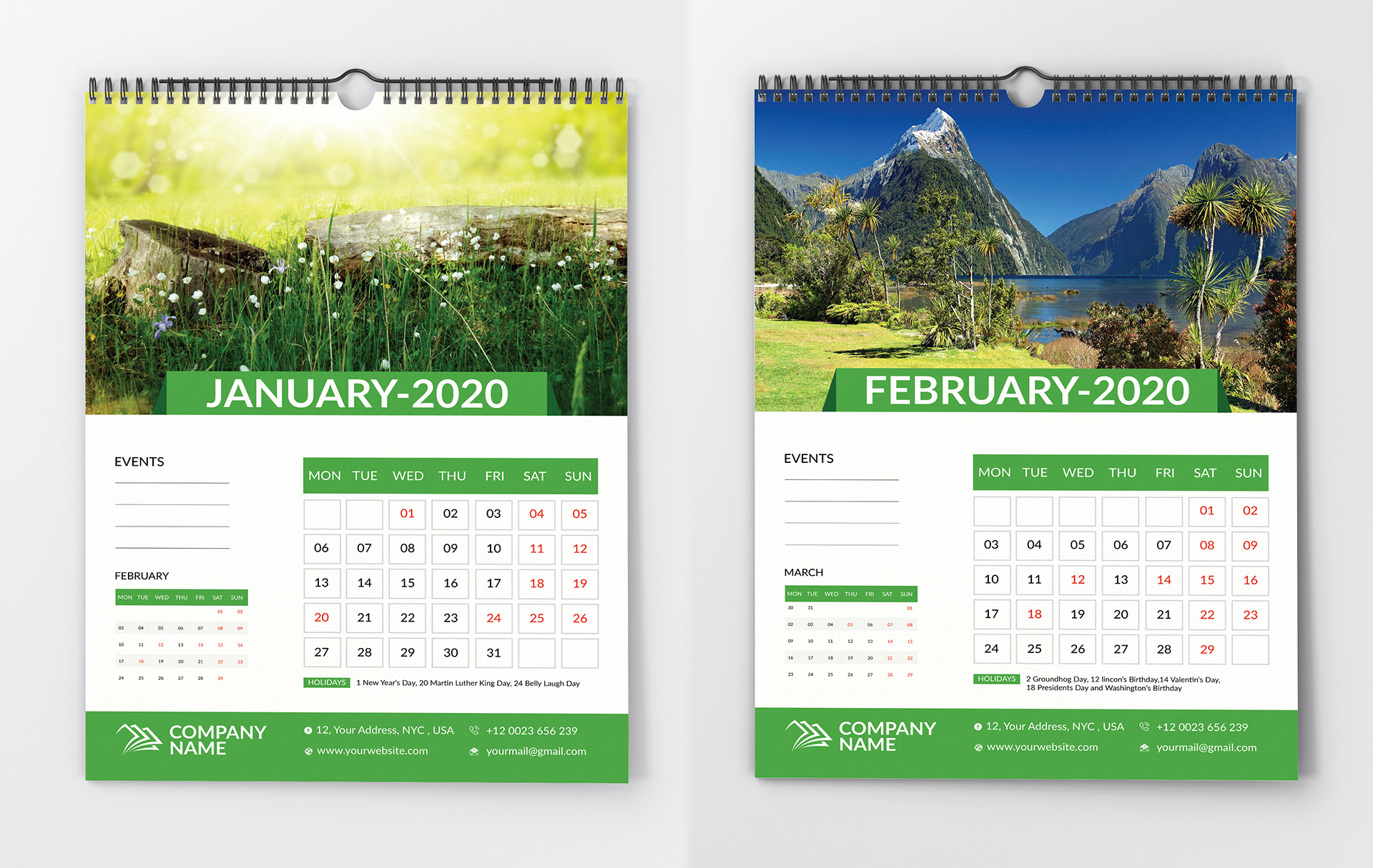 Free Calendar Design Download Behance