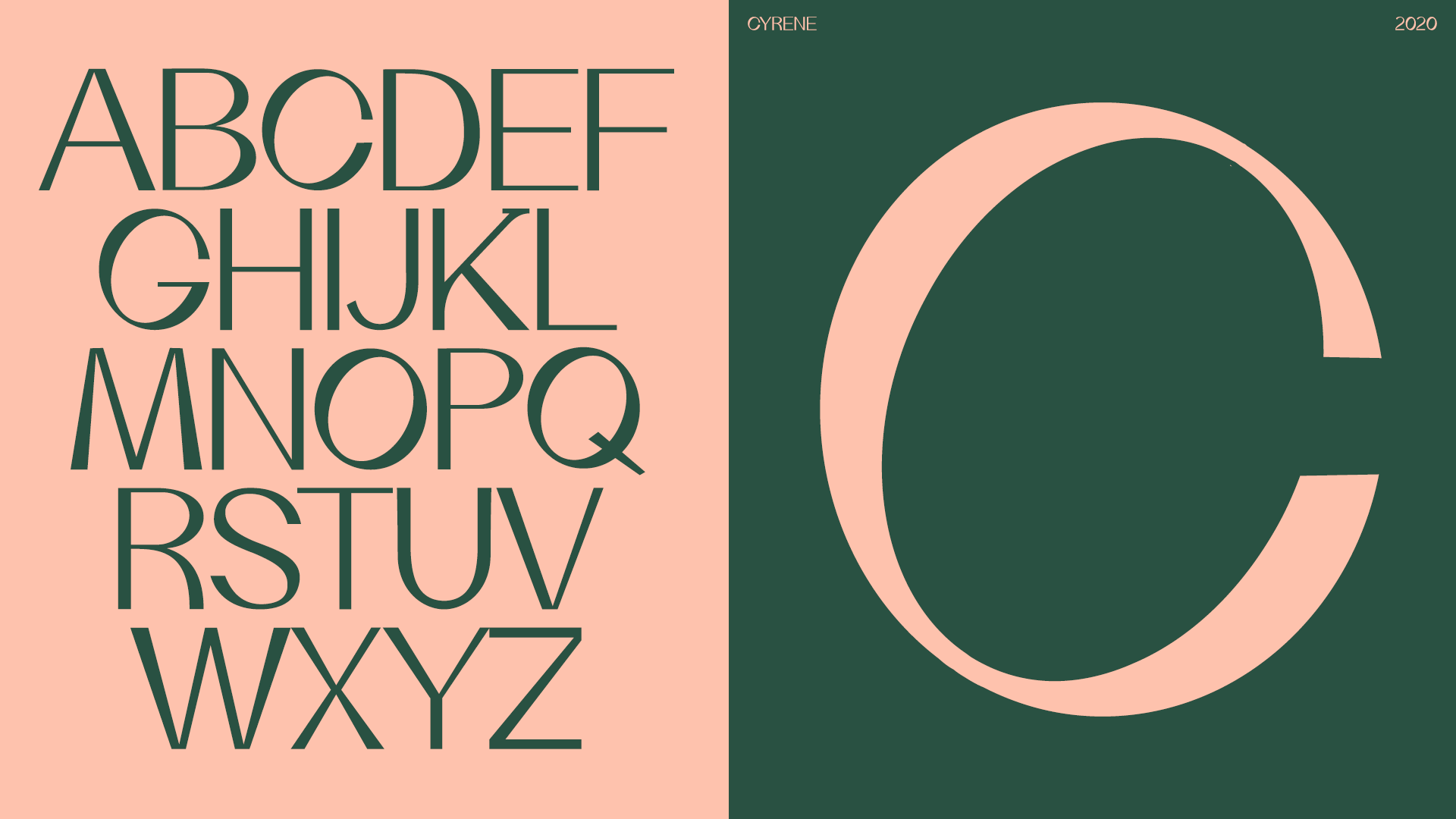 Cyrene - Free Font on Behance