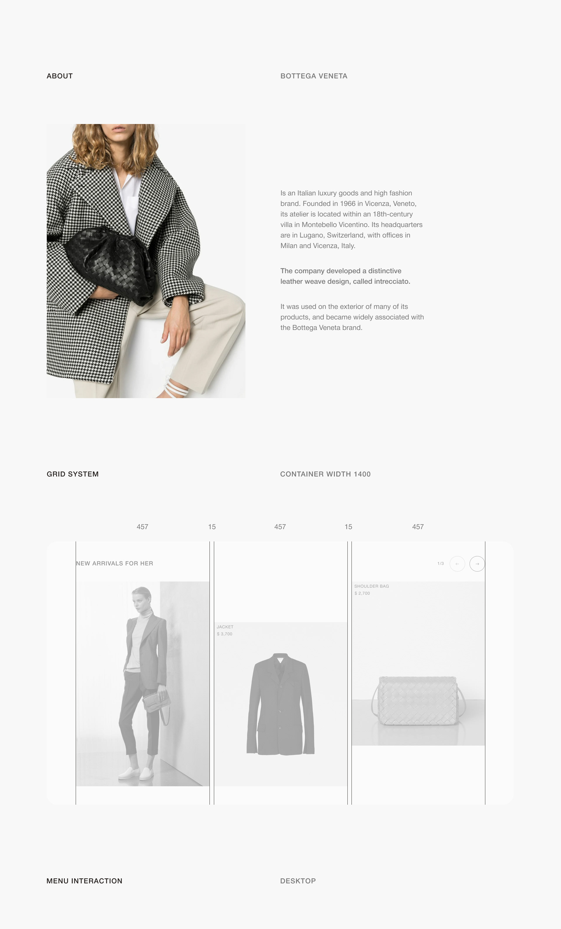 Bottega Veneta E Commerce On Behance