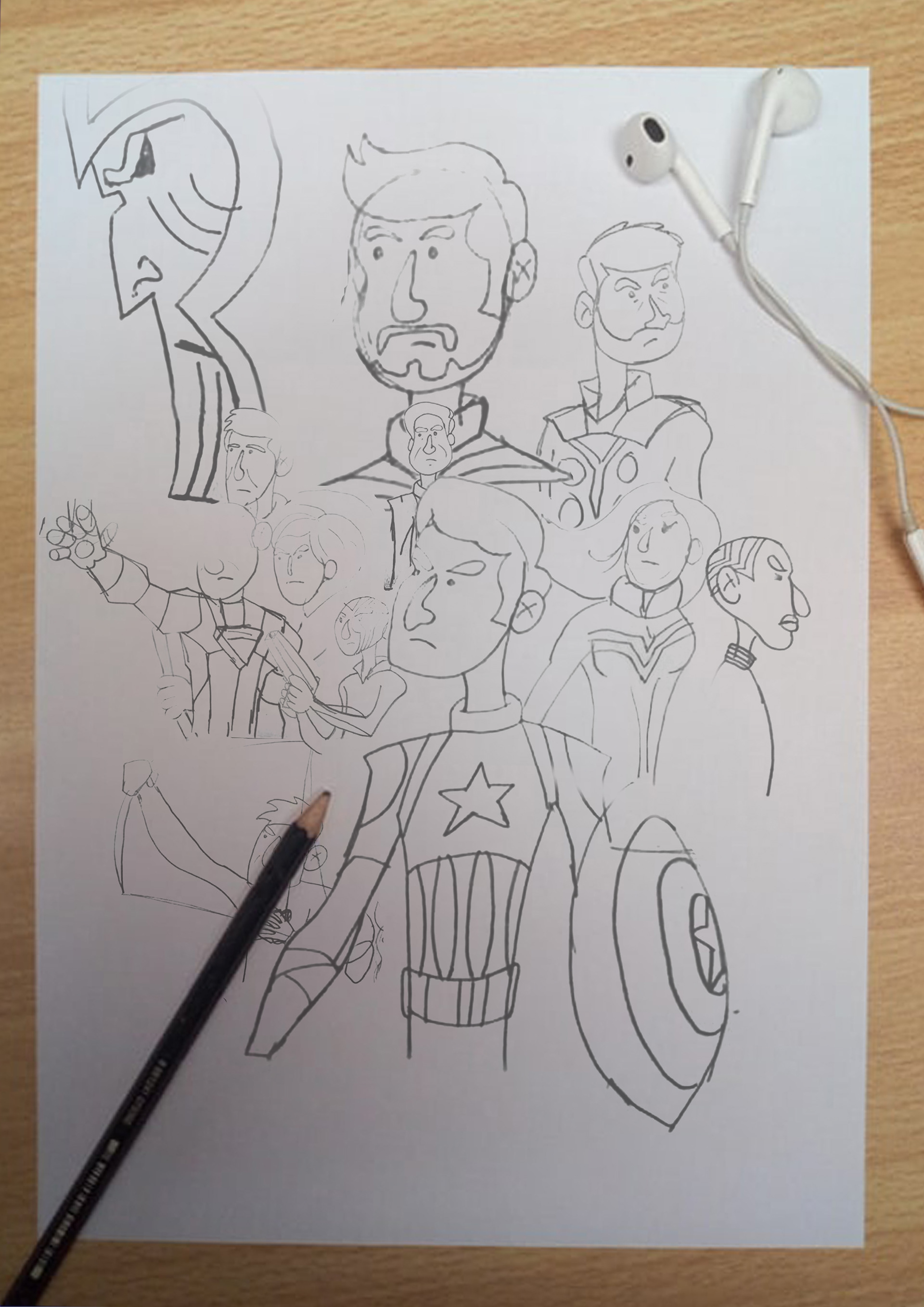 To celebrate the release of Avengers Endgame, here is my poster drawing for  it! This is the culmination of it all and without the MCU, I wouldn't be  the person I am