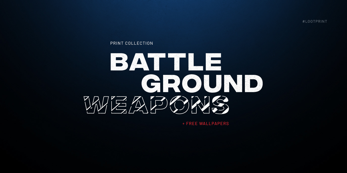 Battleground Weapons - PUBG Wallpapers on Behance