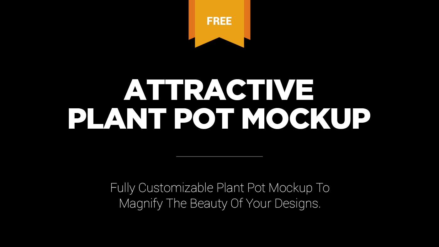 Download Free Plant Pot Mockup On Behance Yellowimages Mockups