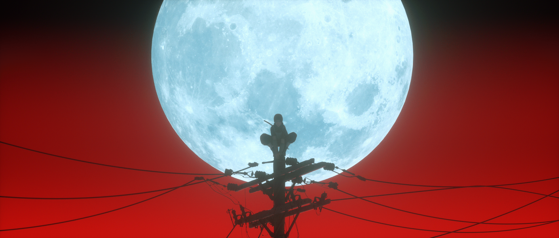 3D animation anime blood itachi moon naruto Nija.