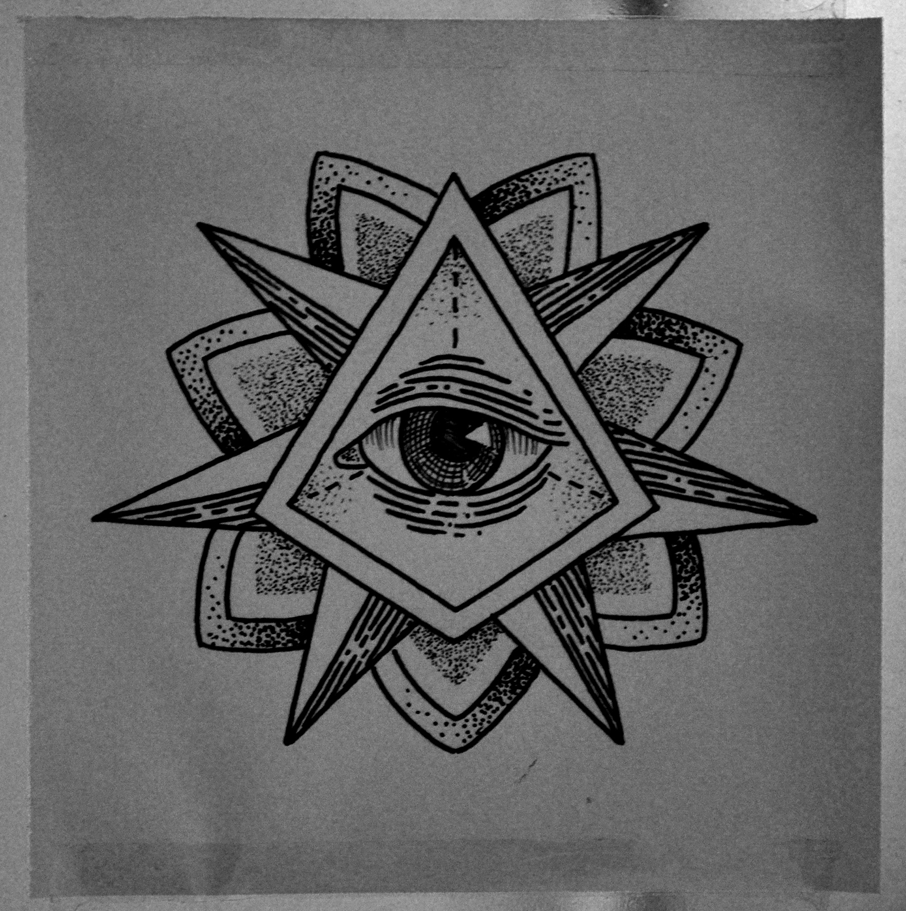 Triangle Eye Tattoo | Behance