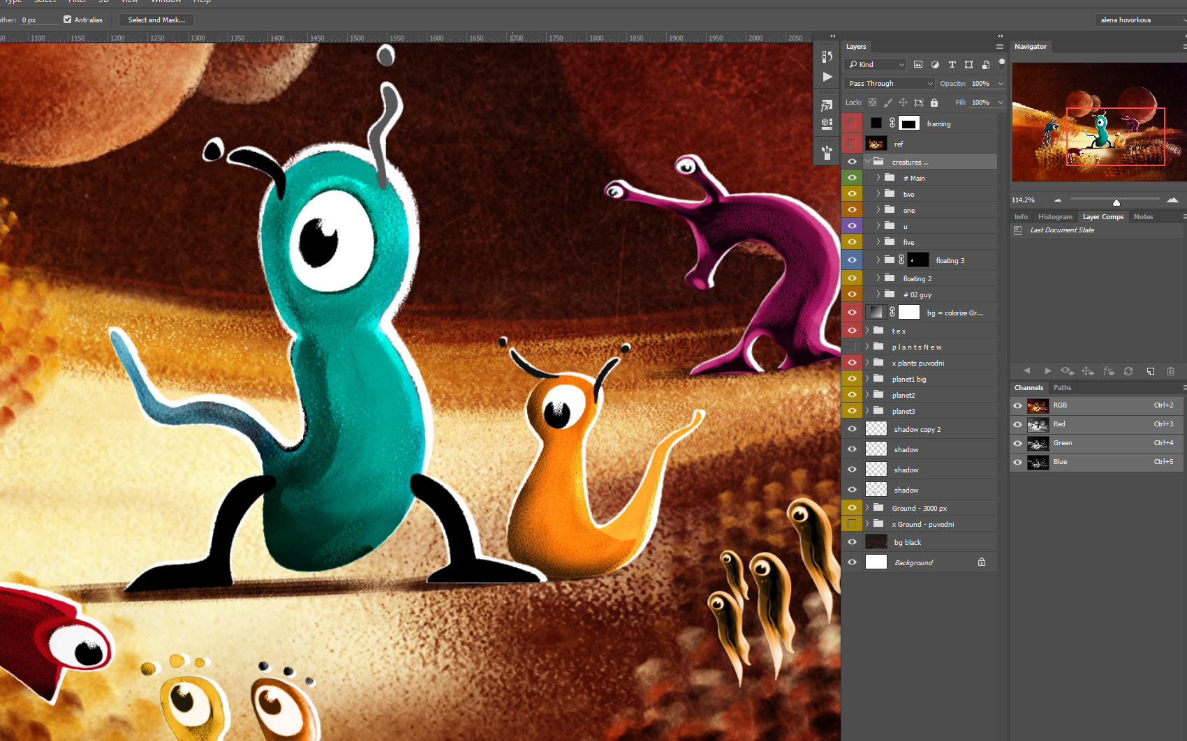 Illustration to  (PS-to-C4D), incl. Making-of on Behance