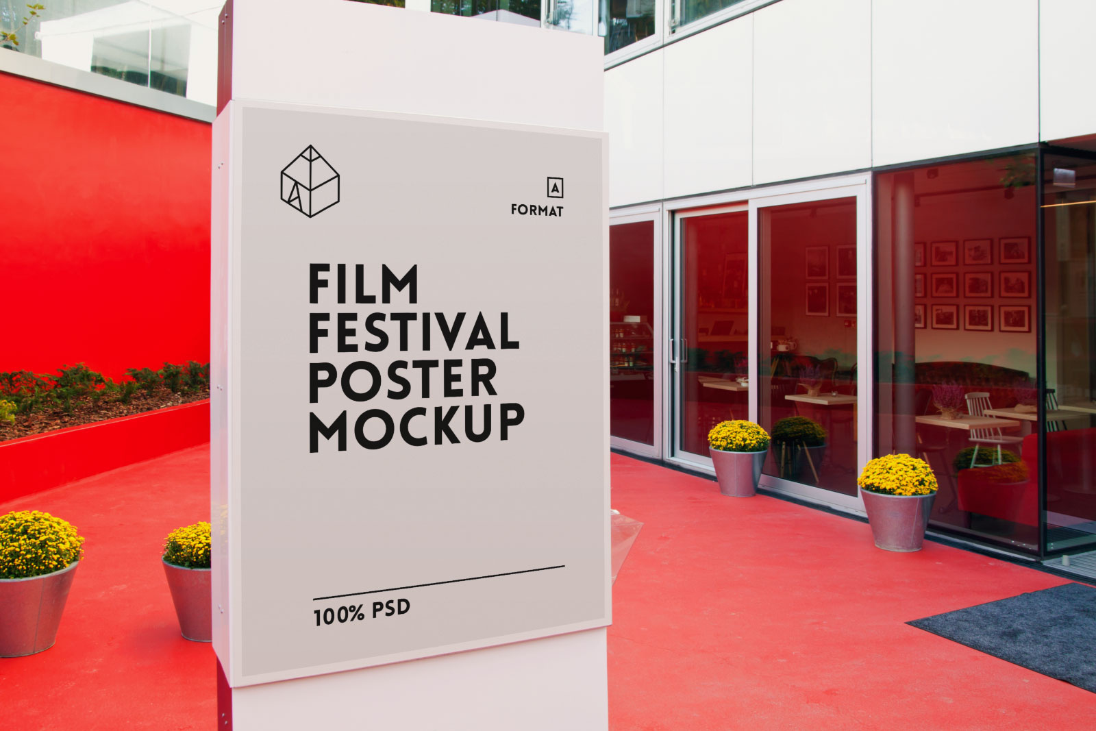 Download Free Film Festival Poster Mockup On Behance PSD Mockup Templates