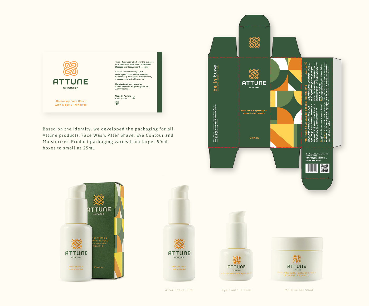 ATTUNE Skincare - Branding and Packaging