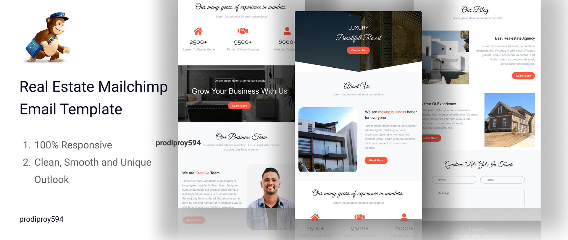 real-estate-mailchimp-email-template-on-behance
