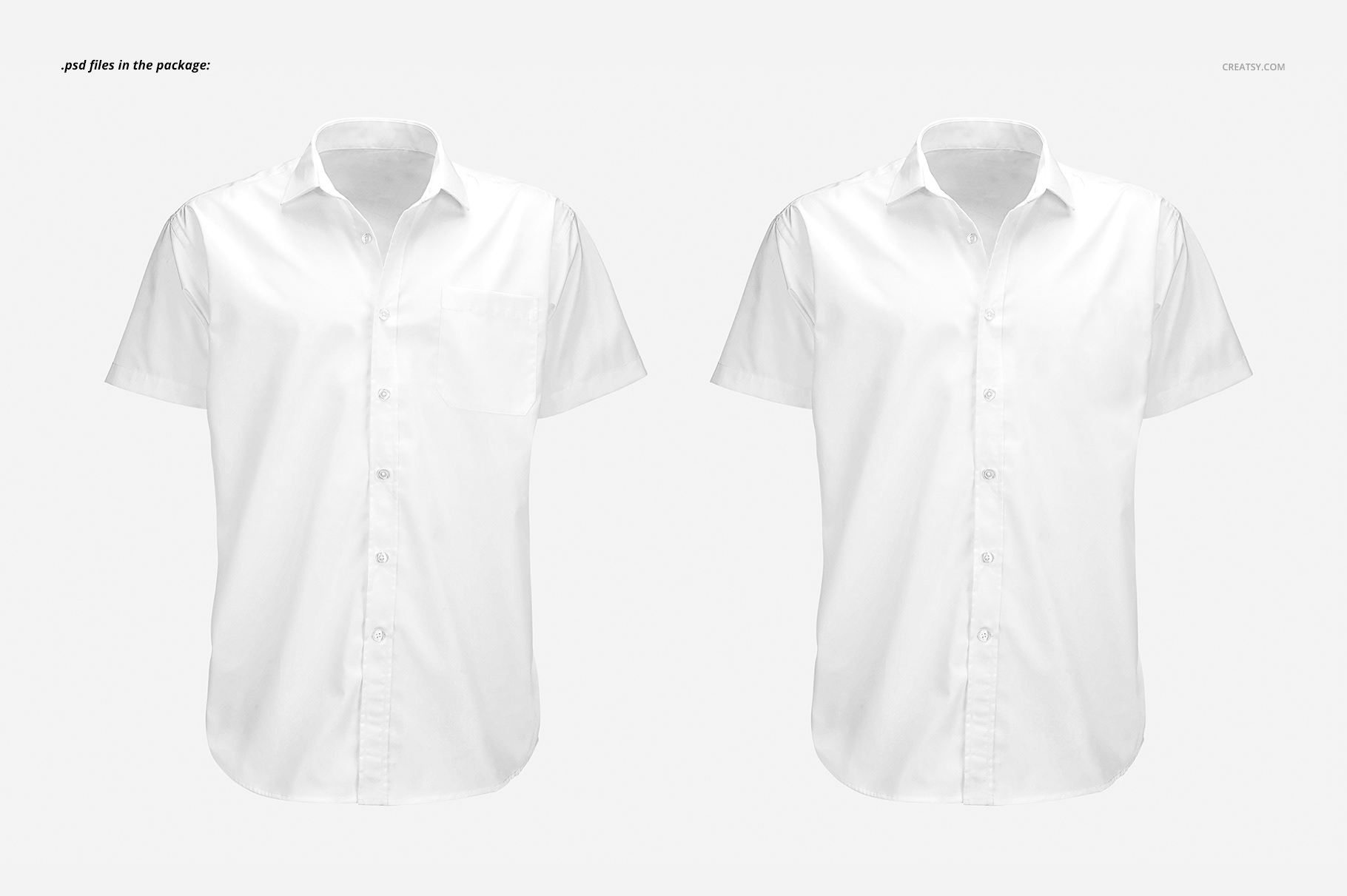 Short Sleeve Dress Shirt Mockup | Behance