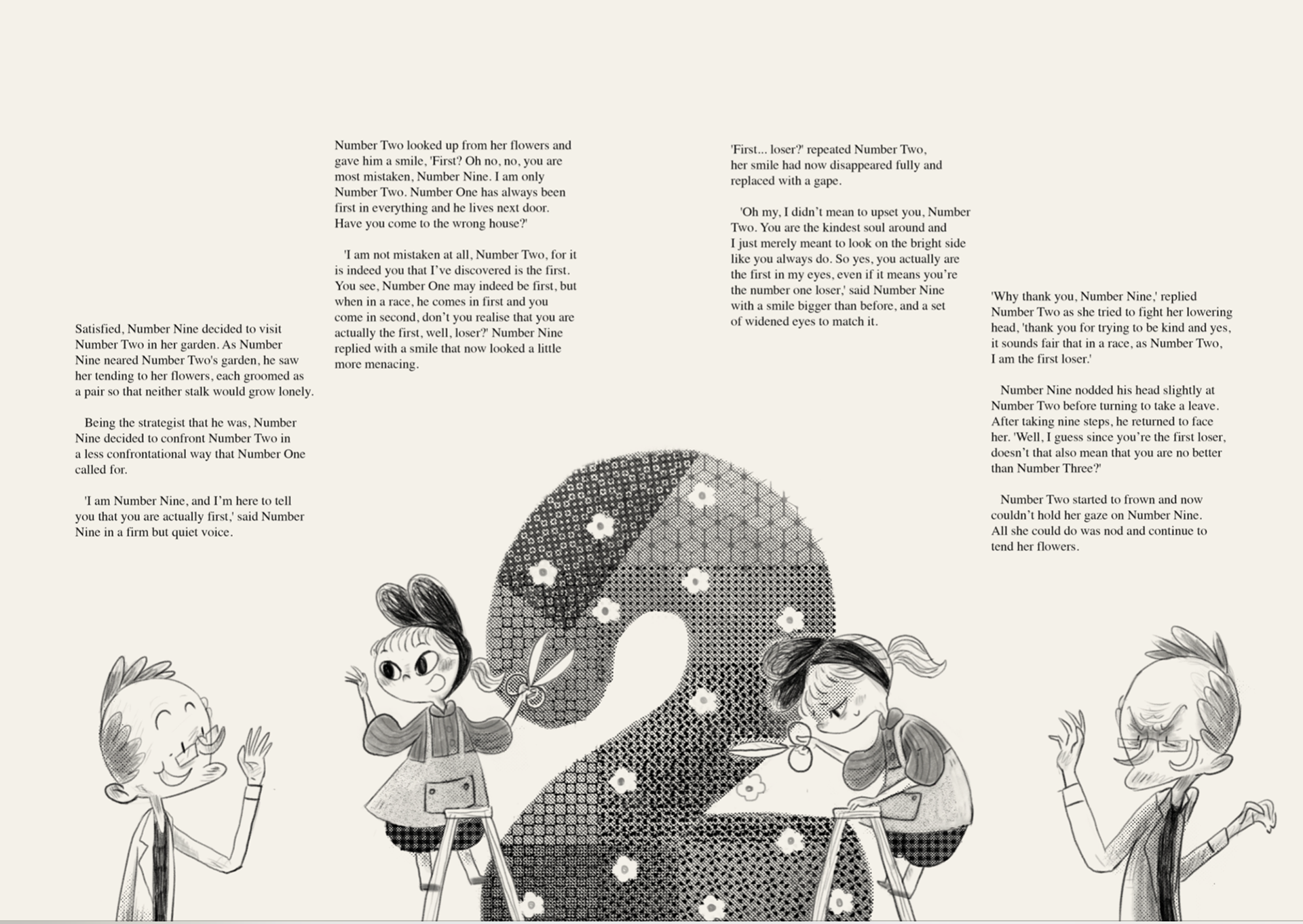 Story Of Number 9 Illustrated Story Book Behance