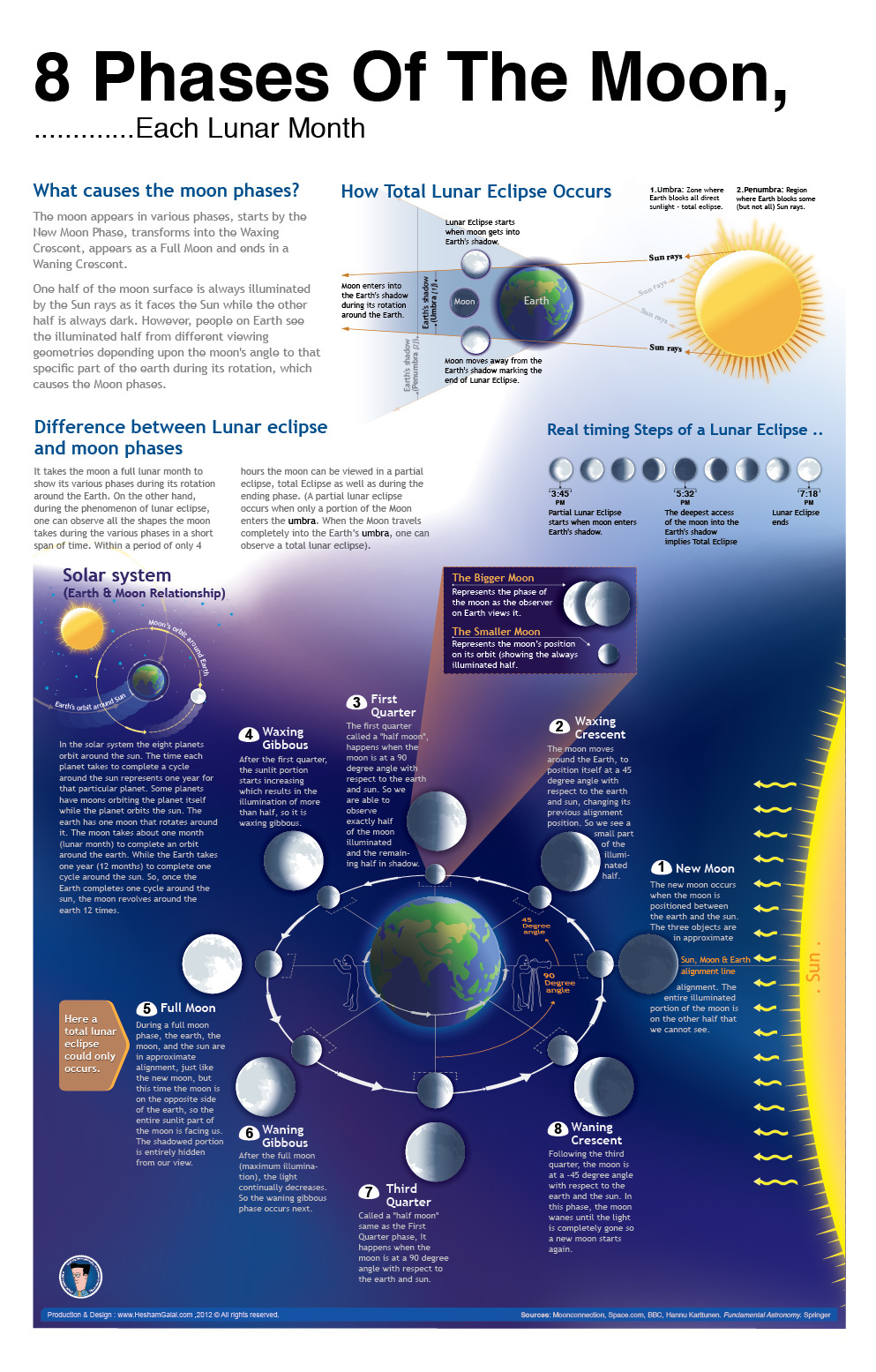 Phases of the Moon Poster