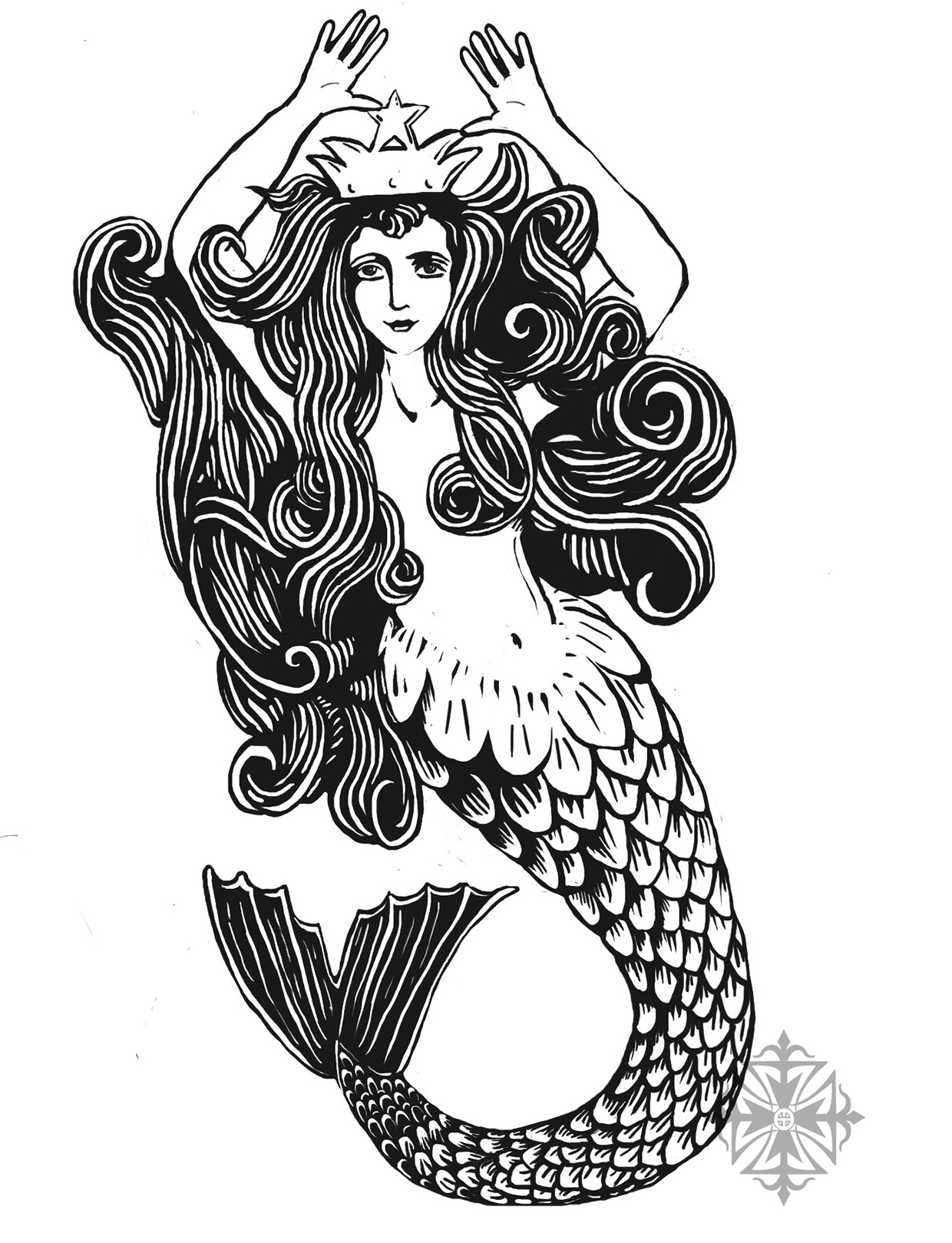 Mermaid Tattoo on Student Show