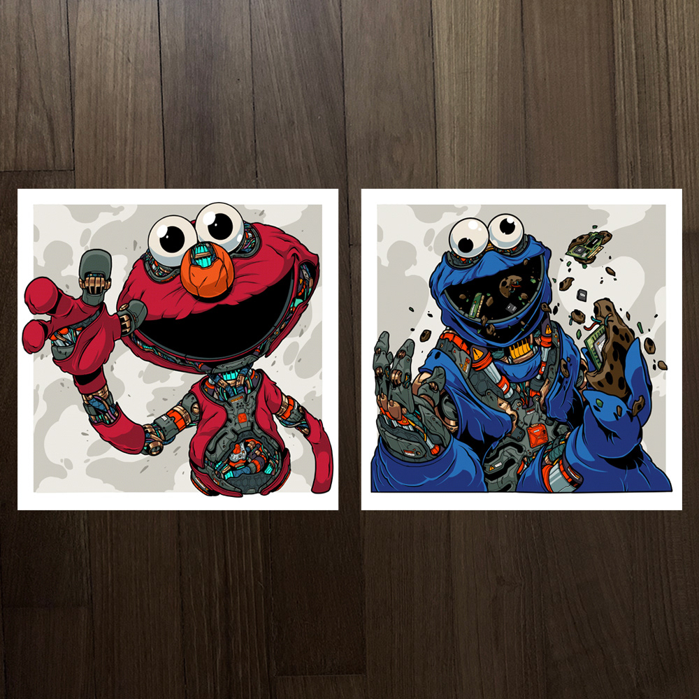 ELMO x MLB Cardinals Limited Edition Fine Art Print