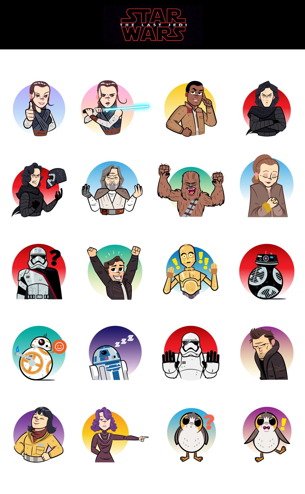 Sticker Star Wars Text