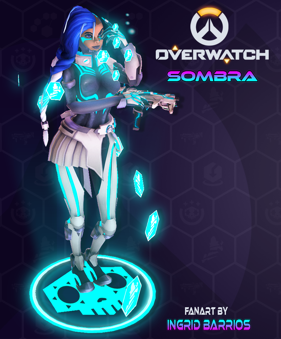 Fanart, Overwatch, Sombra