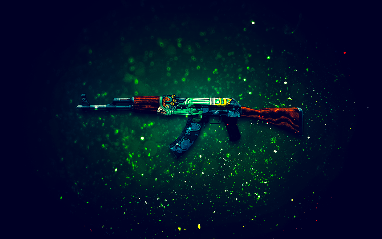 Download wallpaper counter strike, global offensive, awp, skin, cs:go,  asiimov, section weapon in resolution 1366x768