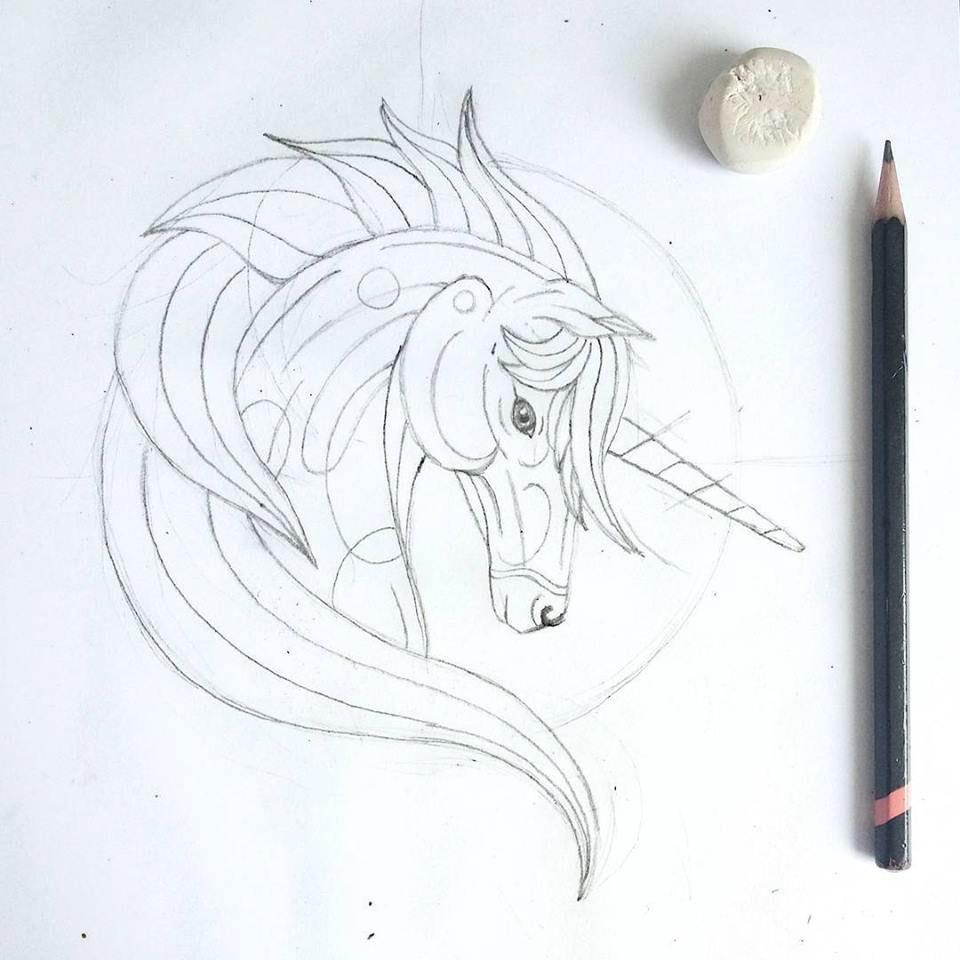 Unicorn tattoo design by Lostamongstars on DeviantArt