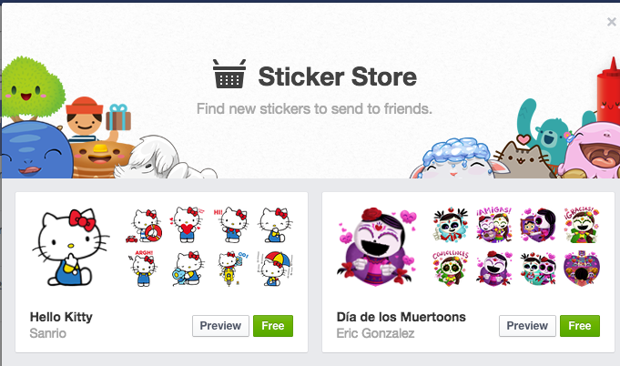 Hello Kitty Facebook Stickers :: Behance