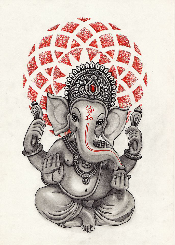 50 Beautiful Ganesha Tattoos designs and ideas With Meaning