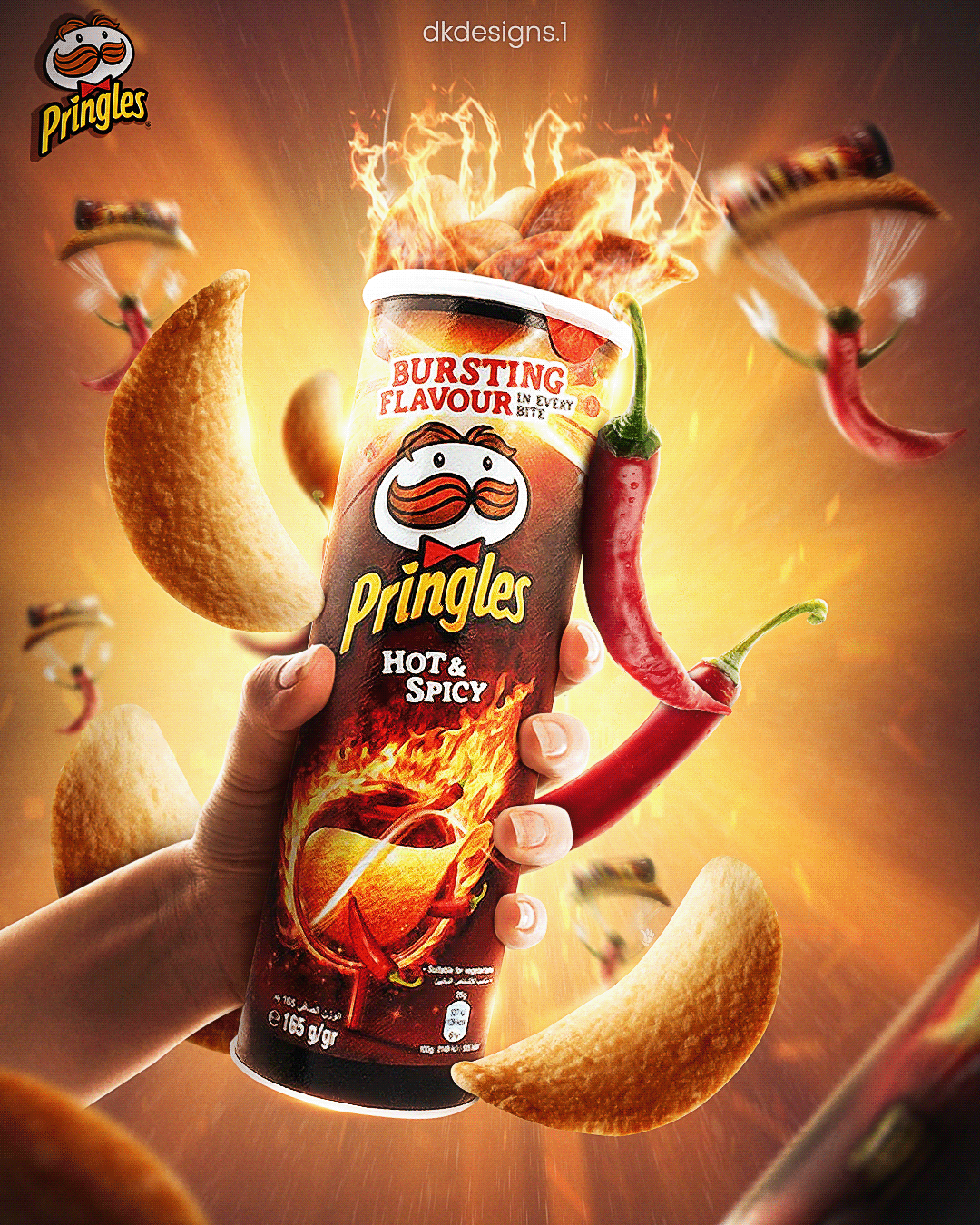 pringles chips advertisement on Behance
