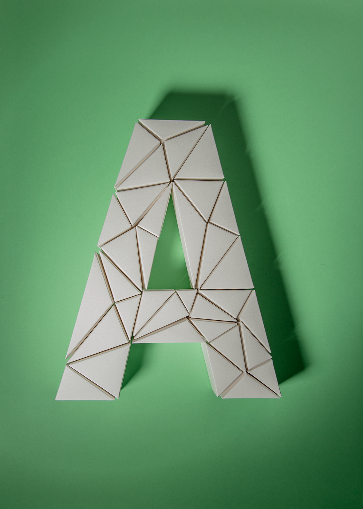 Papercraft alphabet on Behance