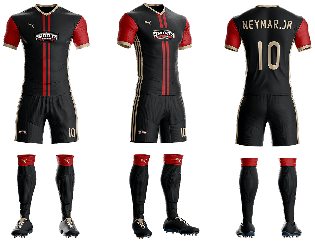 The Most Realistic Soccer Kit Uniform Template is here! - Concepts