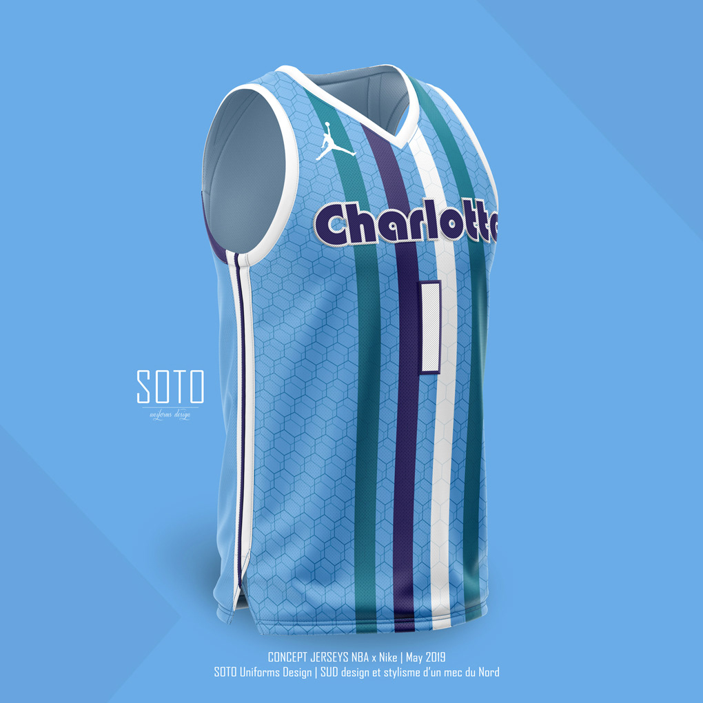 Sin valor junio Recepción Charlotte HORNETS Nike NBA jersey by SOTO UD on Behance