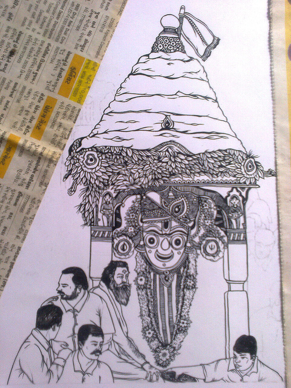 Art with AD - Rath Yatra composition with watercolor... | Facebook-saigonsouth.com.vn