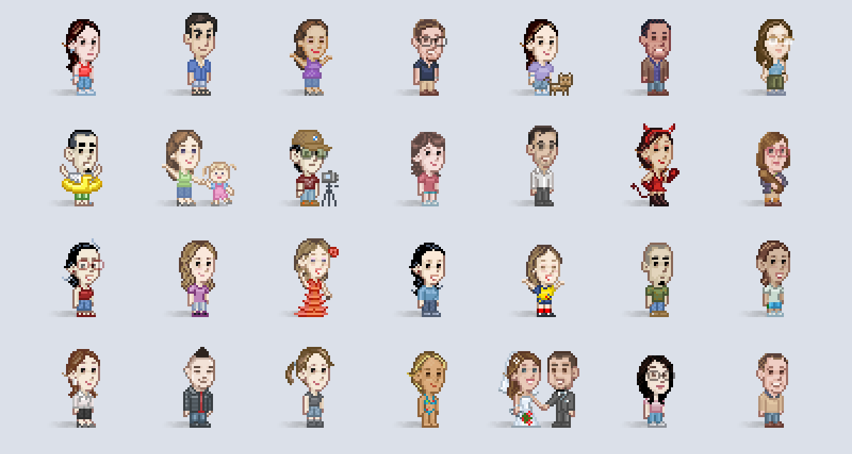 Horror movie characters avatars on Behance