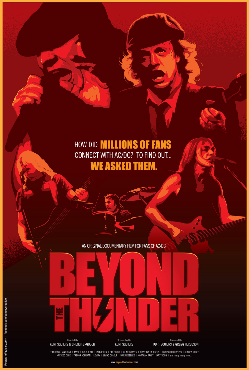 fort panik cabriolet AC/DC - Beyond The Thunder Movie Poster on Behance