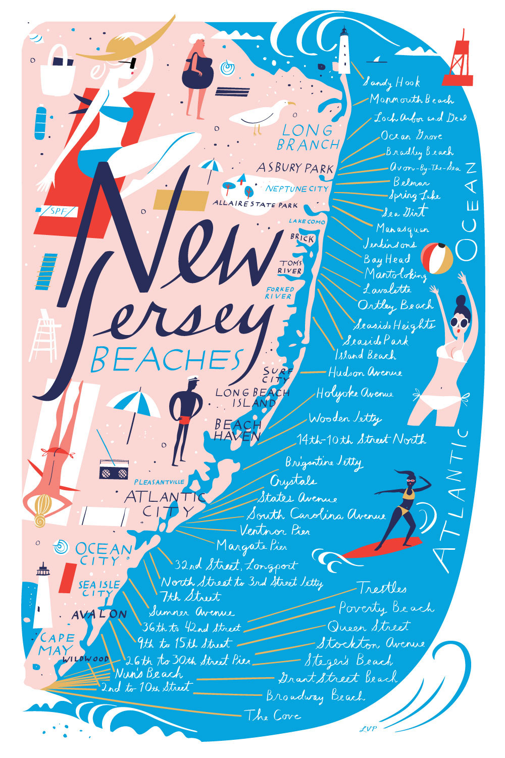 Maps of the New Jersey Shore