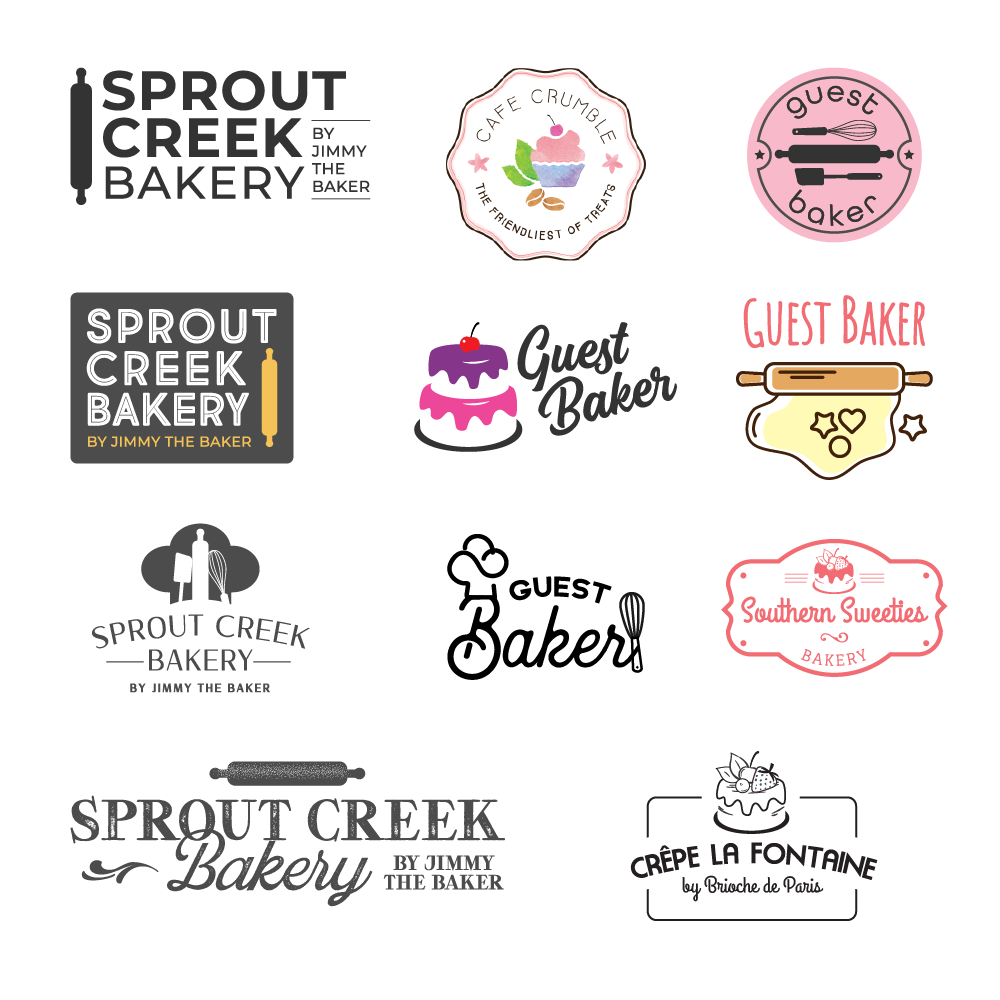 Bakery logos on Behance