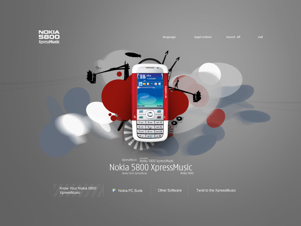 Wallpaper: Nokia 5800, xpressmusic: Dark Smoke | Aditi's Mixed Art