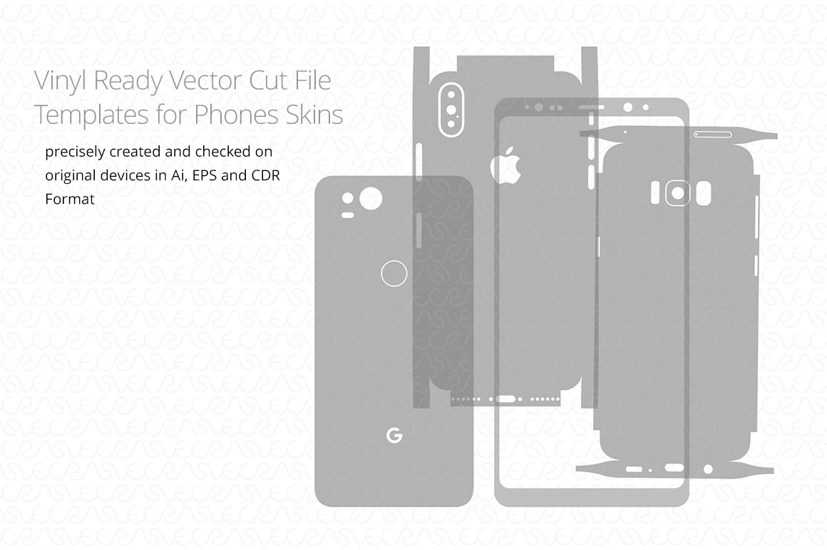 Vinyl Ready Vector Cut File Template for Phones Skins :: Behance